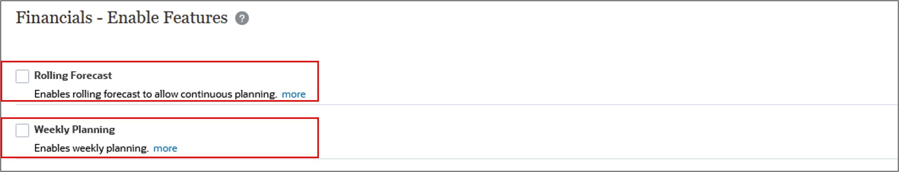 Middle part of Enable Screen